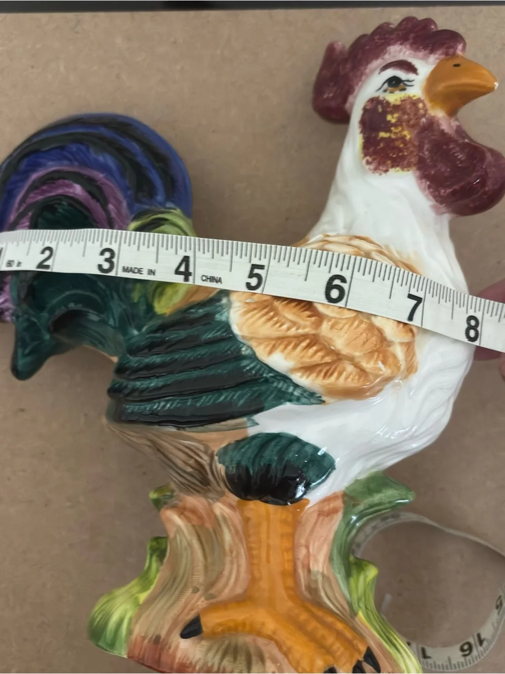 Vintage Rooster Decor Home Accent 90s Cottage Kitchen Decor
